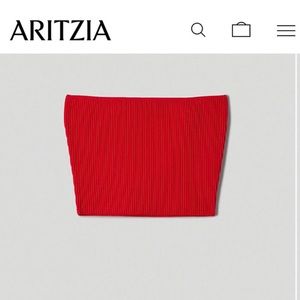 ❤️Aritzia Essamba Red Tube Top❤️BABATON